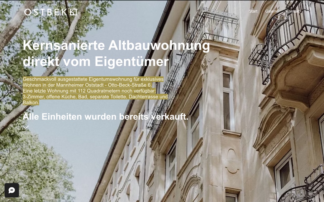 Website Ostbek6, Mannheim