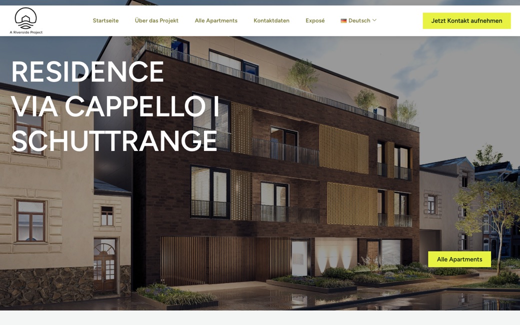 Website Via Cappello, Schuttrange